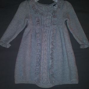 3-6M, Silver & Gray Dress